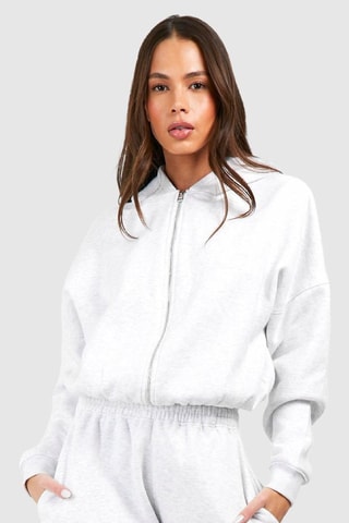 Sweat oversize à capuche - Gris clair