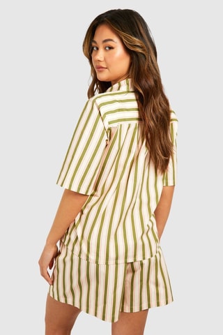 Short - Beige et vert