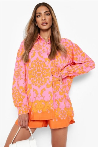 Chemisier et short relaxed - Rose