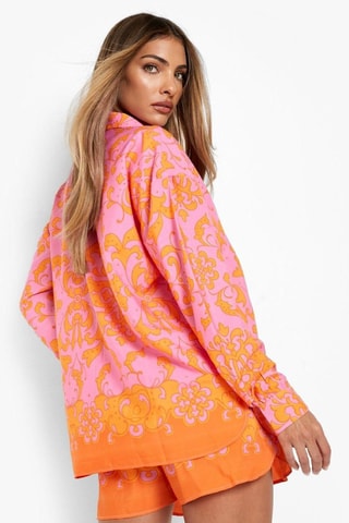 Chemisier et short relaxed - Rose