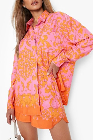 Chemisier et short relaxed - Rose