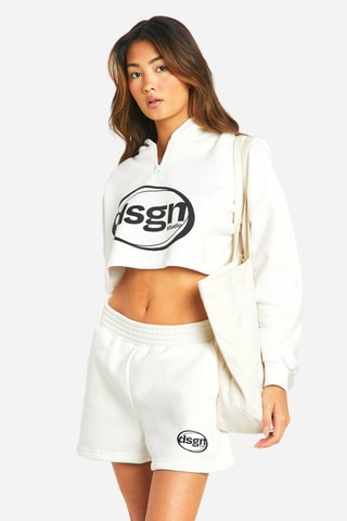 Sweat court et short - Ecru