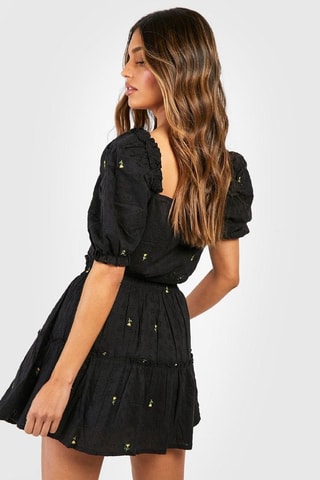 Chemisier et jupe patineuse - Noir