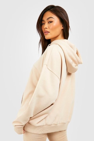 Sweat à capuche et cycliste - Beige