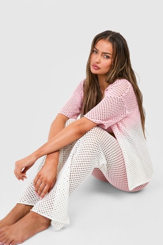 Chemisier et pantalon - Rose