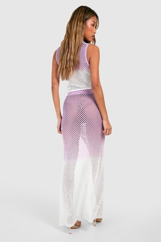 Gilet sans manches et jupe longue - Lilas