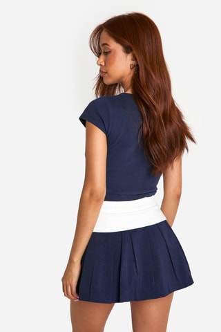 Jupe patineuse - Bleu marine