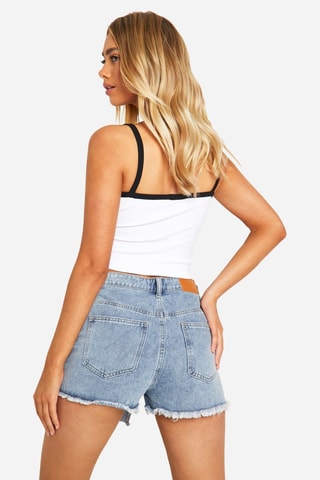 Jupe-short en jean - Bleu