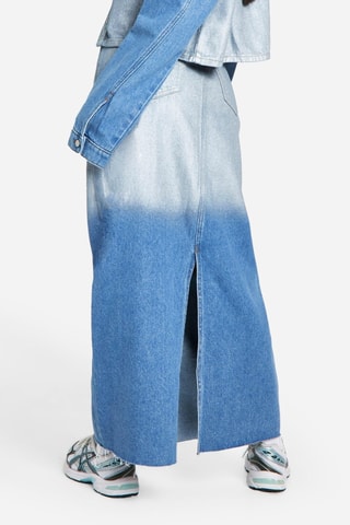Jupe longue en jean - Bleu