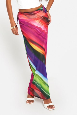 Jupe longue - Rose et violet