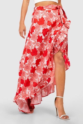 Jupe portefeuille - Rose