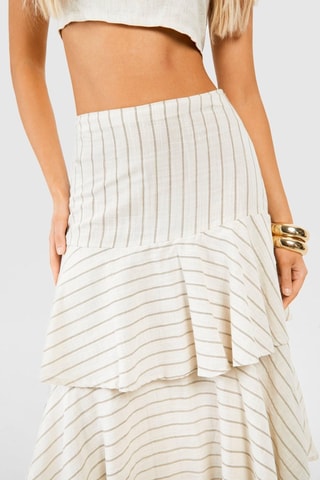 Jupe volantée - Ecru