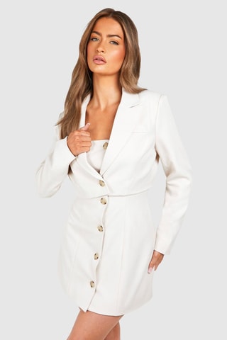 Blazer court - Ecru