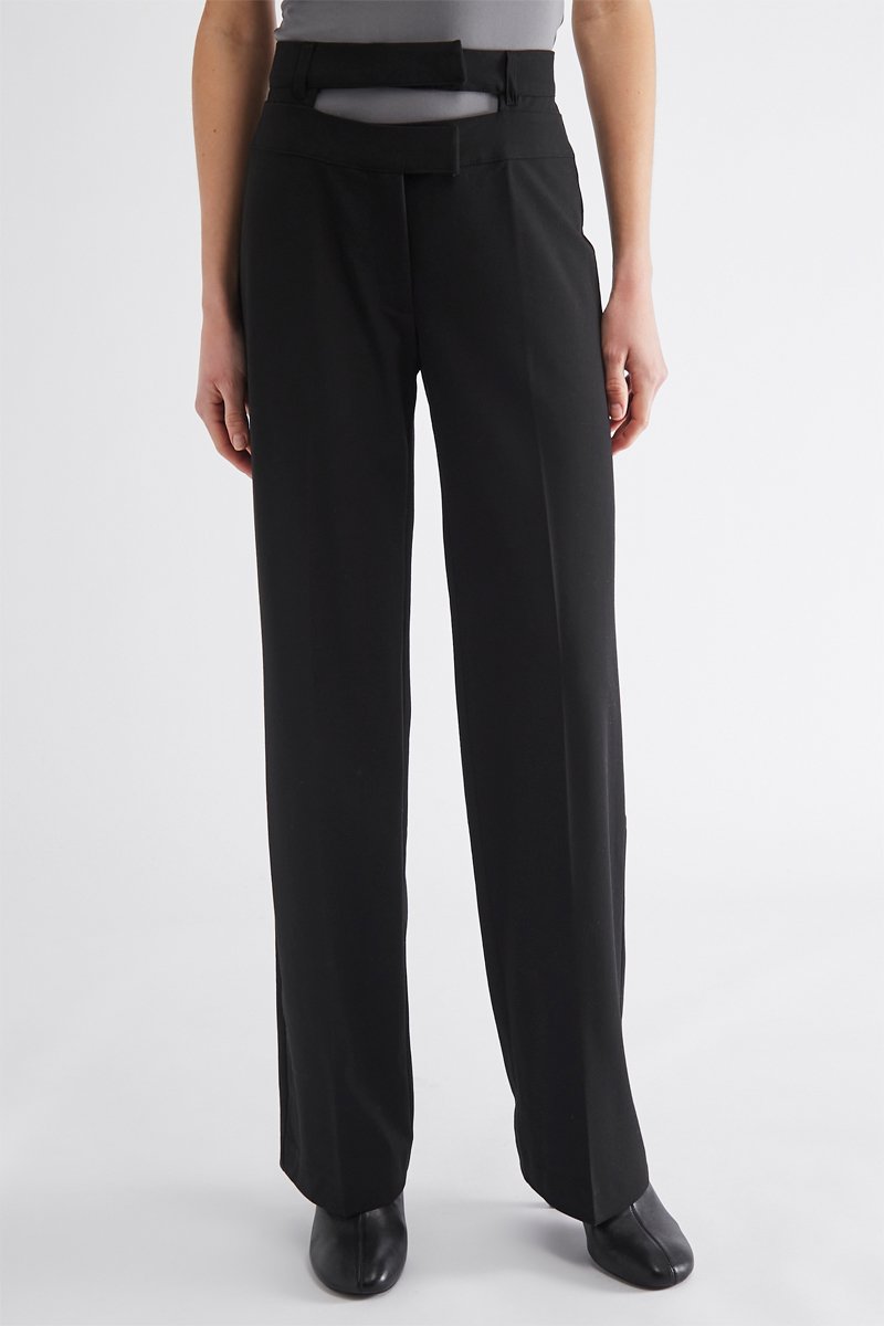 Pantalon+droit+-+Noir