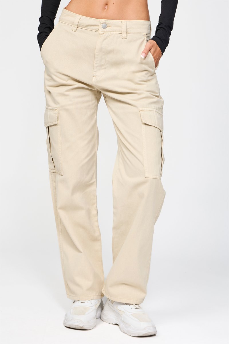 Pantalon+cargo+-+Beige
