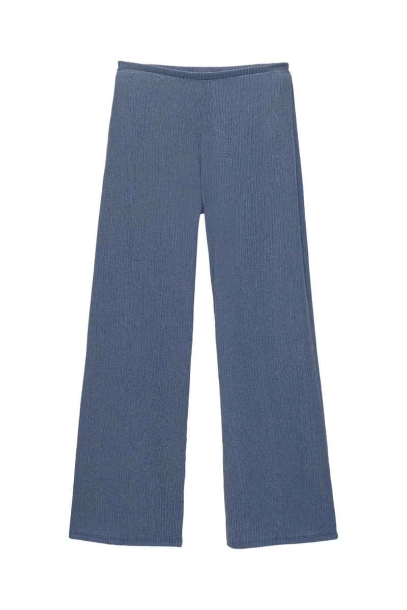 Pantalon+flare+-+Bleu