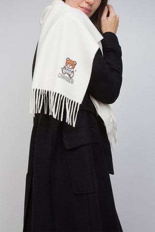 Lamswollen Sjaal Wit