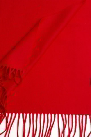 Lamswollen Sjaal Rood