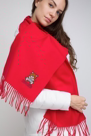 Lamswollen Sjaal Rood