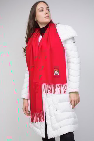 Lamswollen Sjaal Rood