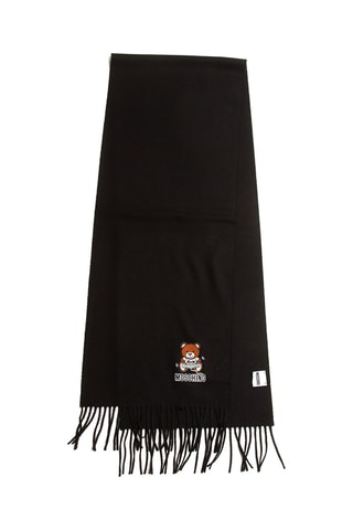 Lamswollen Sjaal Zwart