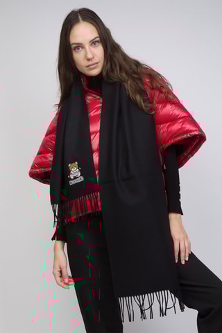 Lamswollen Sjaal Zwart