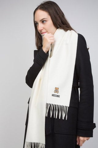 Lamswollen Sjaal Wit