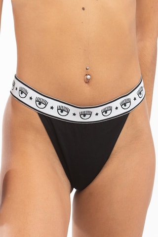 2 strings - Noir et mauve - Chiara Ferragni