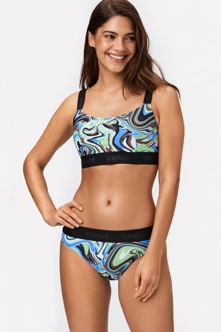 Haut de maillot Paint - Noir et bleu - Stronger