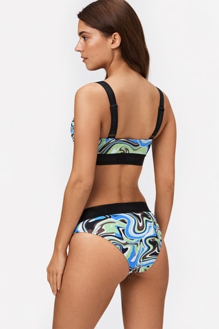 Haut de maillot Paint - Noir et bleu - Stronger