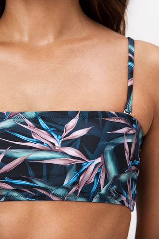 Haut de maillot coques Paloma - Noir et bleu - Stronger