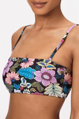 Haut de maillot coques Paloma - Noir et bleu - Stronger