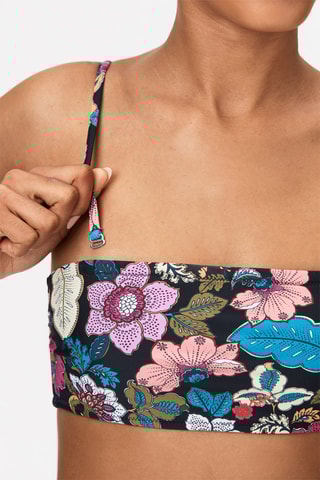 Haut de maillot coques Paloma - Noir et bleu - Stronger