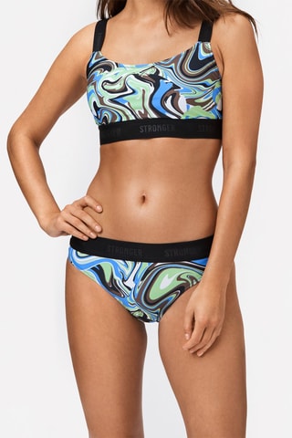 Bas de maillot Paint - Noir et bleu - Stronger