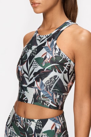 Crop top Toucan - Ecru et noir - Stronger