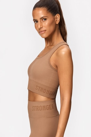 Crop top Diagonal - Marron - Stronger