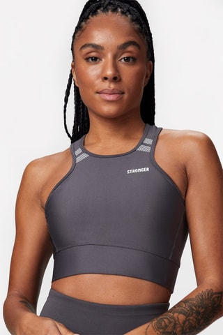 Crop Top Signature - Gris - Stronger