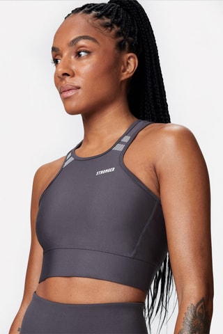 Crop Top Signature - Gris - Stronger