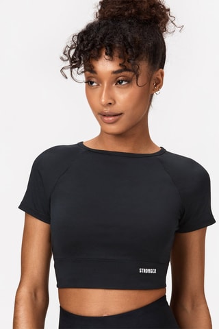 Crop top Alma - Noir - Stronger