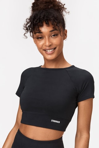 Crop top Alma - Noir - Stronger