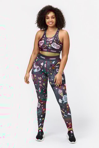 Legging taille haute Derby - Gris foncé - Stronger