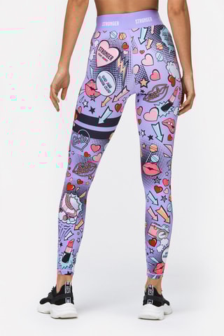 Legging taille haute Derby - Mauve - Stronger