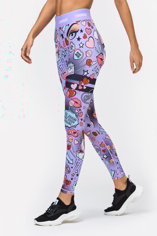 Legging taille haute Derby - Mauve - Stronger