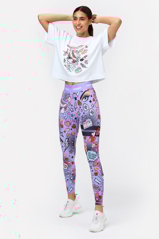 Legging taille haute Derby - Mauve - Stronger