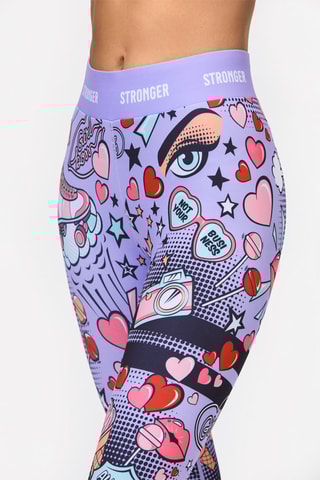 Legging taille haute Derby - Mauve - Stronger