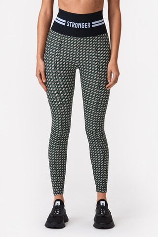 Legging Verve - Noir et vert - Stronger