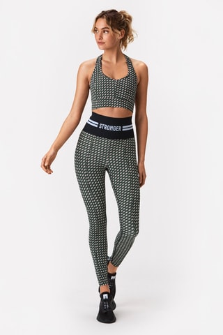 Legging Verve - Noir et vert - Stronger