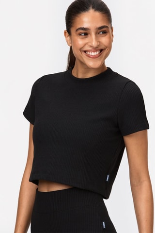 T-shirt court Cush Noir - Stronger