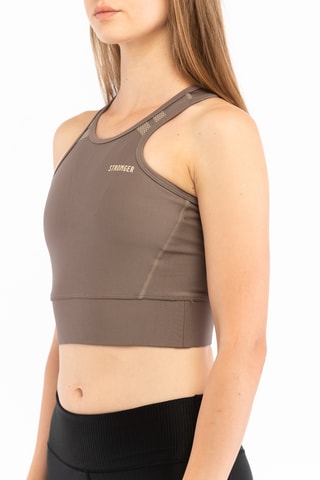 Crop top Signature - Doré et taupe - Stronger