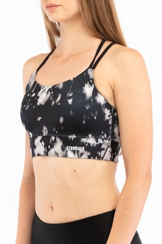 Brassière de sport tie and dye Stardust Strappy - Gris foncé - Stronger